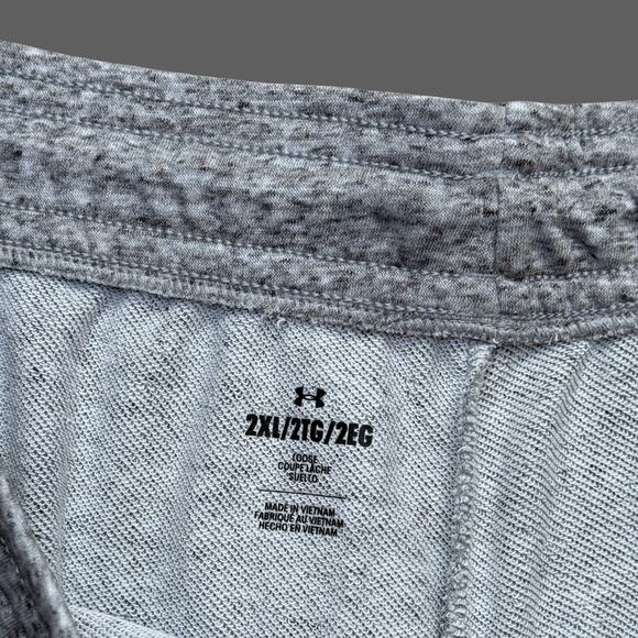 Under Armour UA Project Rock Terry Men's 5" Shorts Gray Size XXL NWT - Picture 6 of 10